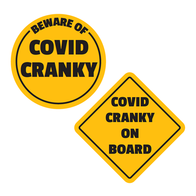 Covid Cranky - Decals